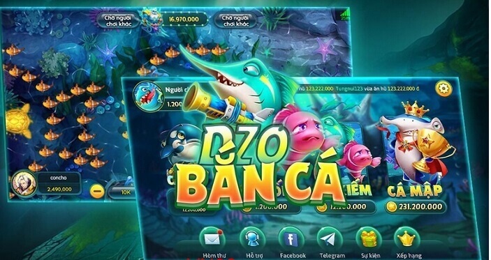 Ưu điểm vượt trội của cổng game Zô bắn cá